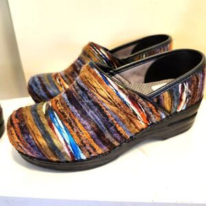 Dansko® XP "Yarn" Covered Leather Closed Back Comfort Clogs sz.6/36 Ret. $160